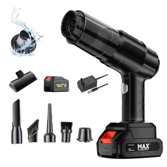 Aspirator Auto 6 în 1 Fără Fir, Multifuncțional cu Funcție de Suflare și Vidare, Motor Puternic 100W, Filtru HEPA Lavabil, Design Portabil pentru Mașină, Casă și Birou