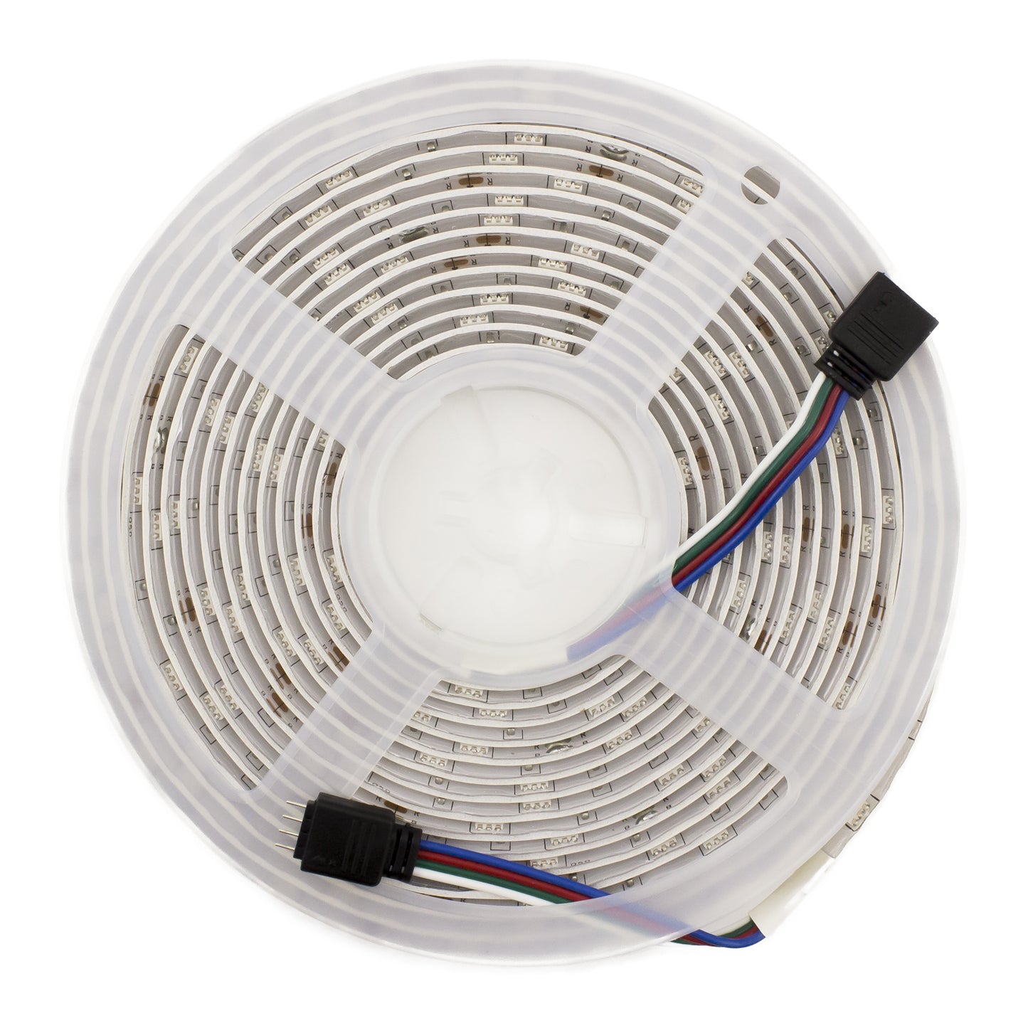 Set Bandă LED RGB Smart SunShine, 5m, Conexiune Bluetooth și Telecomandă, Control din Aplicație Smartphone, Protecție IP65 Impermeabilă, 12V