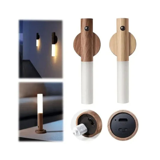 Lampă LED Magnetică de Perete, 18cm, Reîncărcabilă prin USB, cu Senzor de Mișcare și Lumină pentru Interior, Portabilă, Corp Subțire și Elegant pentru Dressing, Hol, Bucătărie
